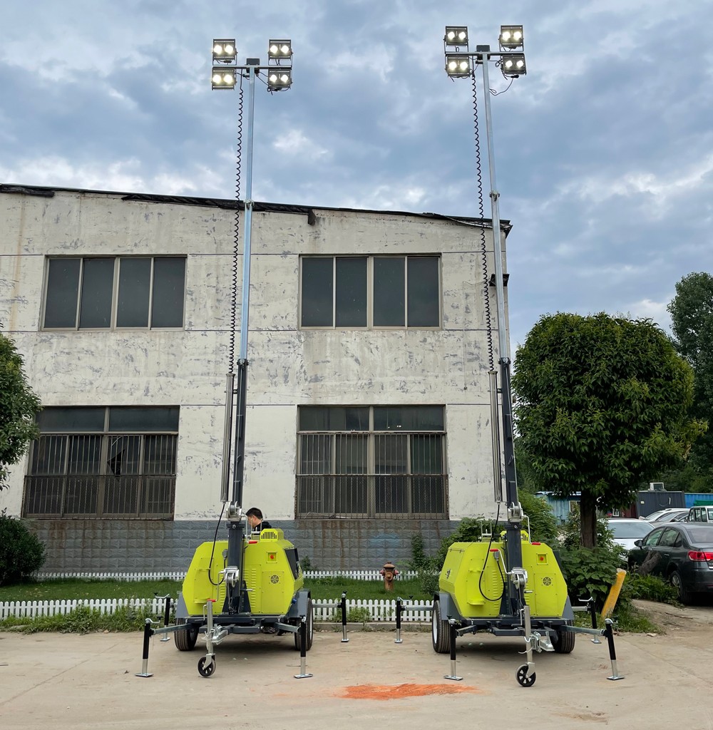 持續(xù)交貨中！山東思拓瑞克20臺9米移動照明燈車陸續(xù)發(fā)貨發(fā)往蒙古國